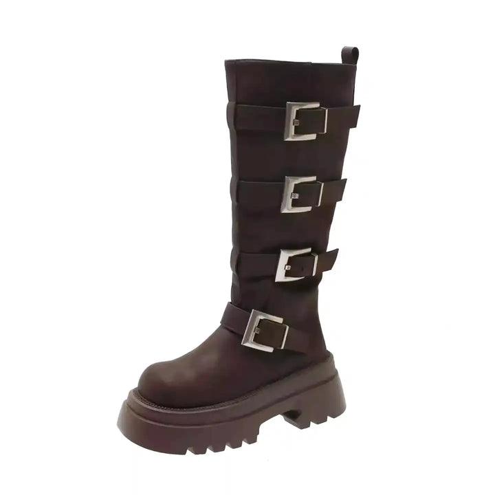 モードエッジベルトロングブーツ