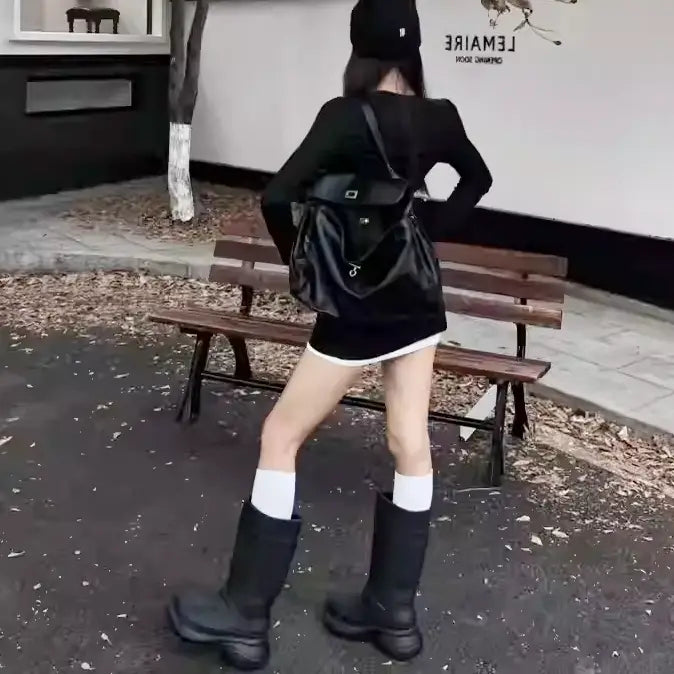 レイヤードデザインタイトワンピース