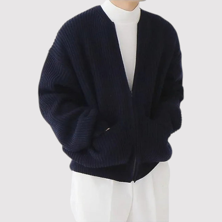 FUMIHIRO | プレミアムジップニットセーター