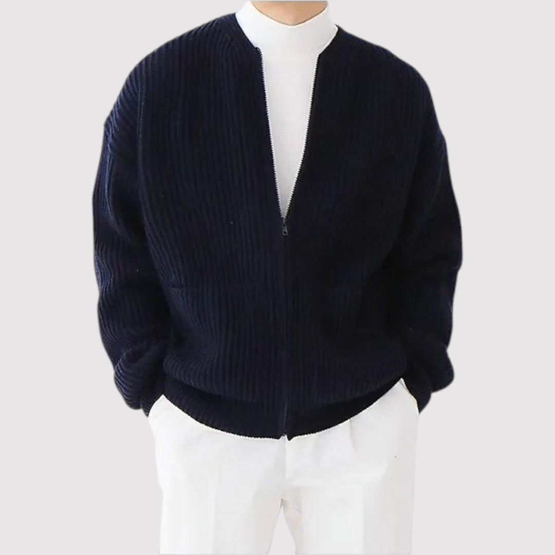 FUMIHIRO | プレミアムジップニットセーター