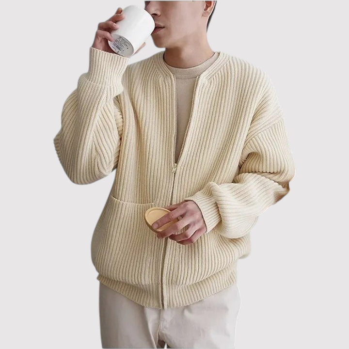 FUMIHIRO | プレミアムジップニットセーター